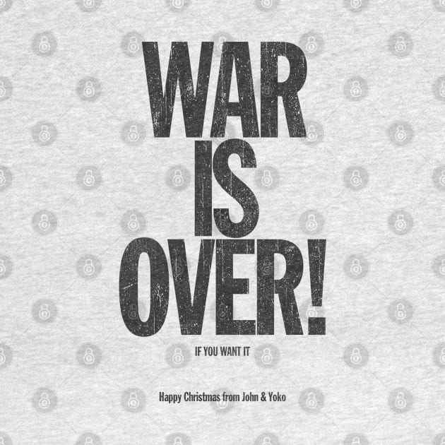 War Is Over Vintage Style by Ilustra Zee Art